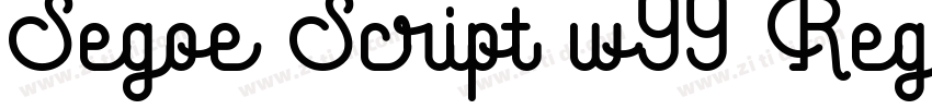 Segoe Script w99 Reg字体转换